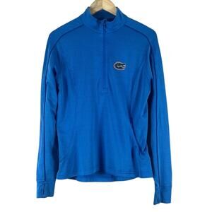 University of Florida Gators Womens S 1/4 Zip Jacket Pullover Blue Stretch